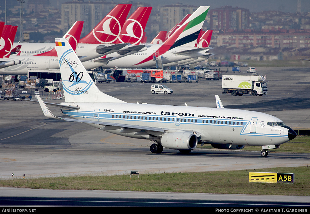 Aircraft Photo of YR-BGG | Boeing 737-78J | TAROM - Transporturile Aeriene Române | AirHistory.net #57537