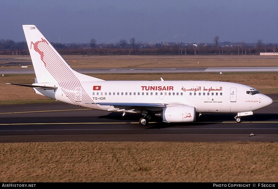 Aircraft Photo of TS-IOR | Boeing 737-6H3 | Tunisair | AirHistory.net #57547