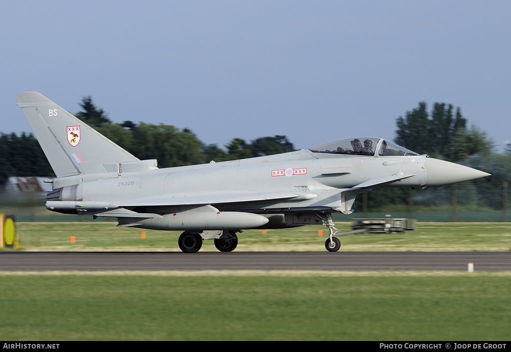 Aircraft Photo of ZK328 | Eurofighter EF-2000 Typhoon FGR4 | UK - Air Force | AirHistory.net #57562