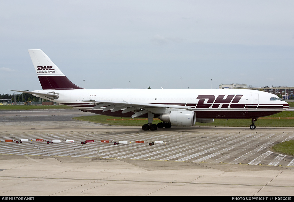 Aircraft Photo of OO-DIB | Airbus A300B4-203(F) | DHL Worldwide Express | AirHistory.net #57566