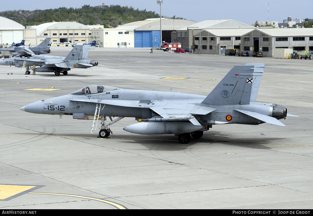 Aircraft Photo of C15-25 | McDonnell Douglas EF-18M Hornet | Spain - Air Force | AirHistory.net #57572