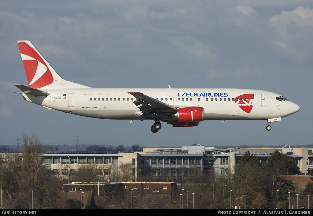 Aircraft Photo of OK-DGN | Boeing 737-45S | ČSA - Czech Airlines | AirHistory.net #57576