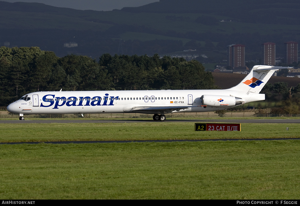 Aircraft Photo of EC-FXA | McDonnell Douglas MD-83 (DC-9-83) | Spanair | AirHistory.net #57604