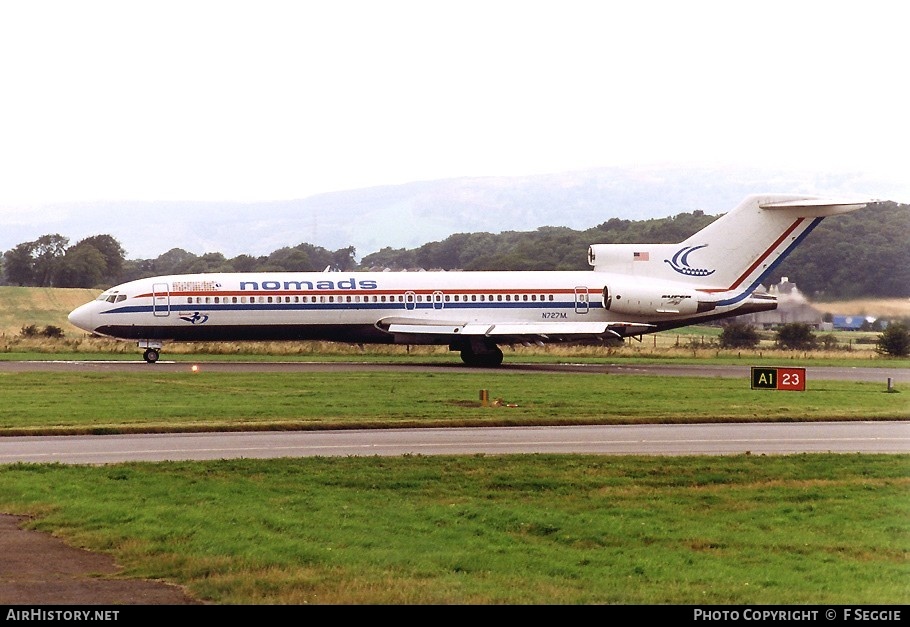 Aircraft Photo of N727M | Boeing 727-221/Adv(RE) Super 27 | Nomads Travel Club | AirHistory.net #57619