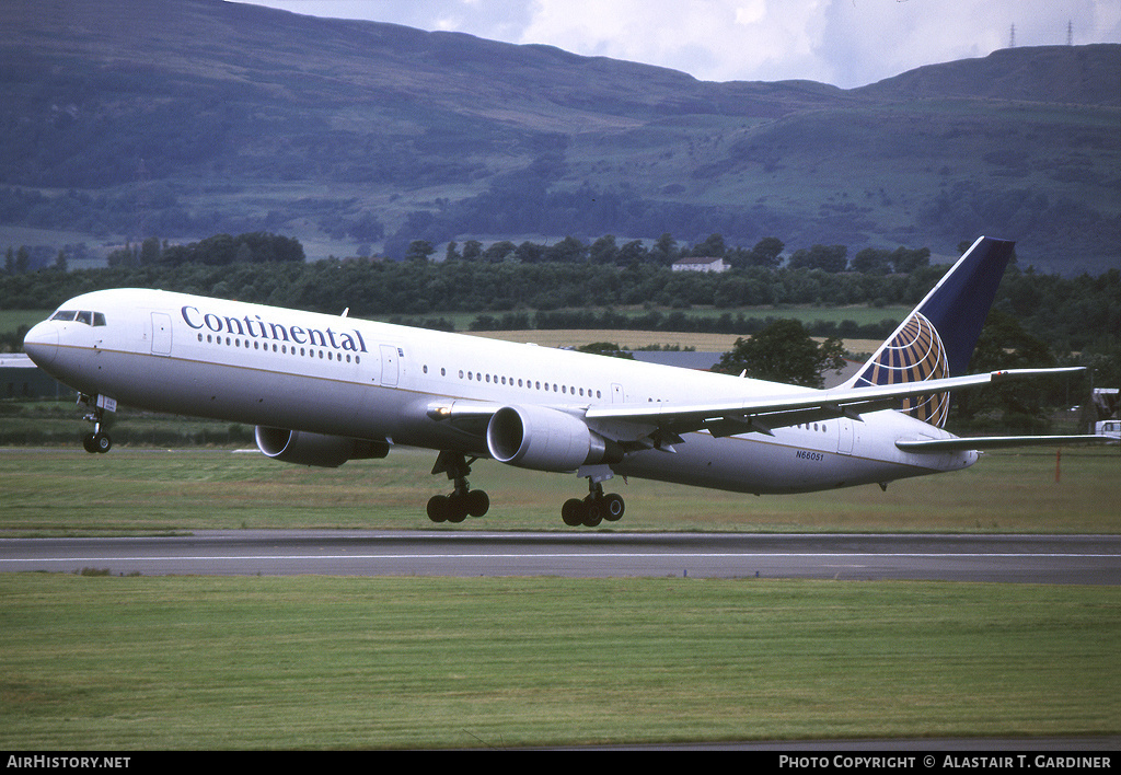 Aircraft Photo of N66051 | Boeing 767-424/ER | Continental Airlines | AirHistory.net #57626