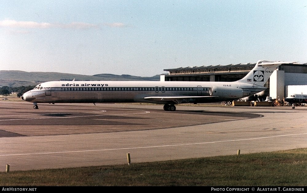 Aircraft Photo of YU-AJZ | McDonnell Douglas MD-81 (DC-9-81) | Adria Airways | AirHistory.net #57632