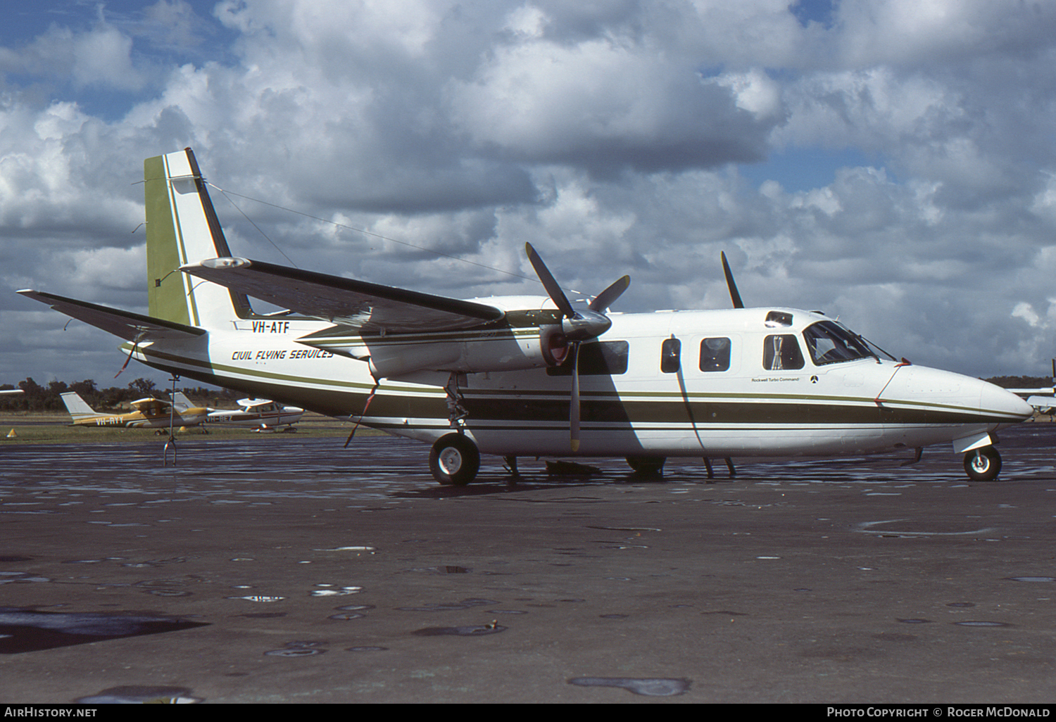Aircraft Photo of VH-ATF | Rockwell 690A Turbo Commander | Civil Flying Services | AirHistory.net #57638