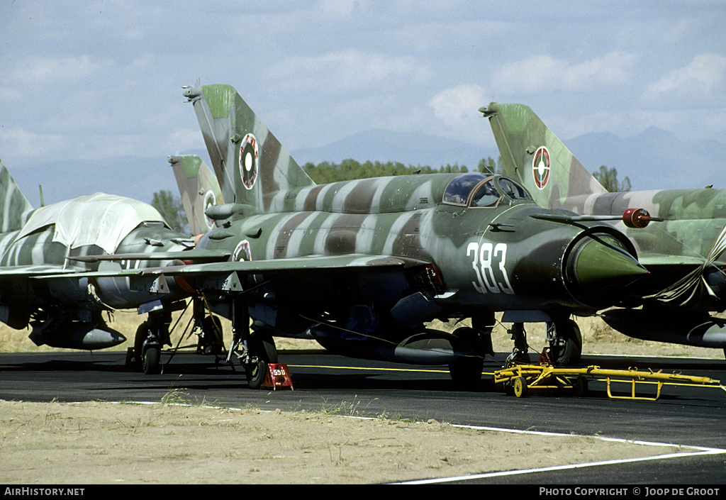 Aircraft Photo of 383 | Mikoyan-Gurevich MiG-21bis | Bulgaria - Air Force | AirHistory.net #57643
