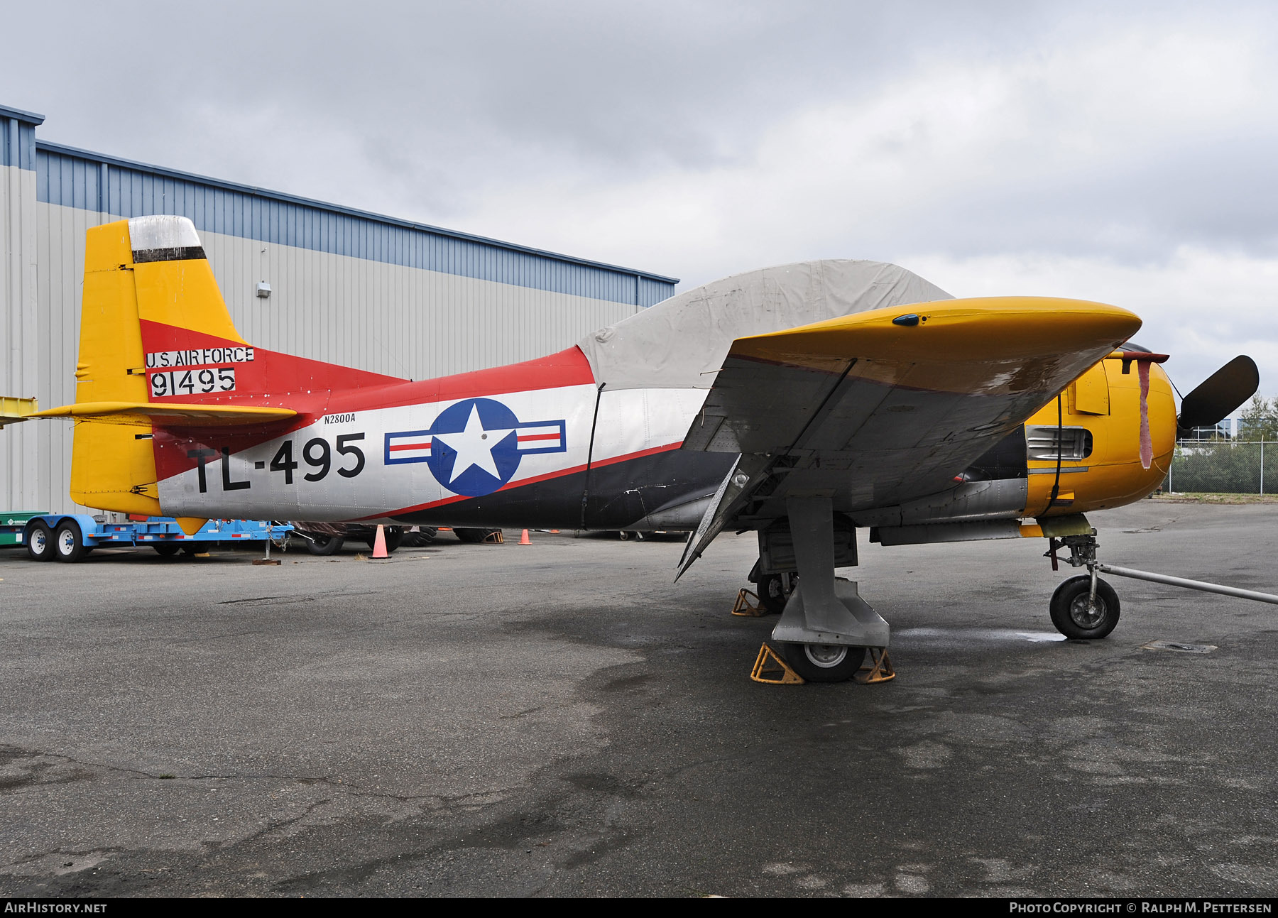 Aircraft Photo of N2800A / 91495 | North American T-28A Trojan | USA - Air Force | AirHistory.net #57699