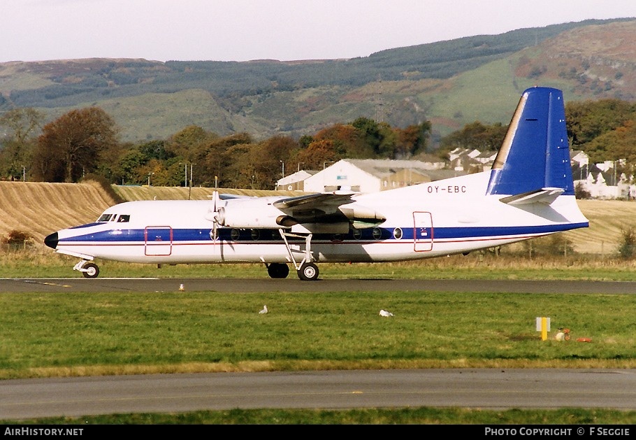 Aircraft Photo of OY-EBC | Fokker F27-200 Friendship | Newair Airservice | AirHistory.net #57706
