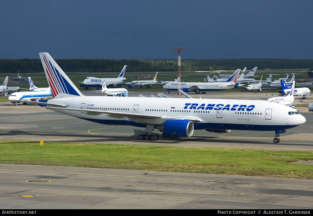 Aircraft Photo of EI-UNT | Boeing 777-212/ER | Transaero Airlines | AirHistory.net #57725