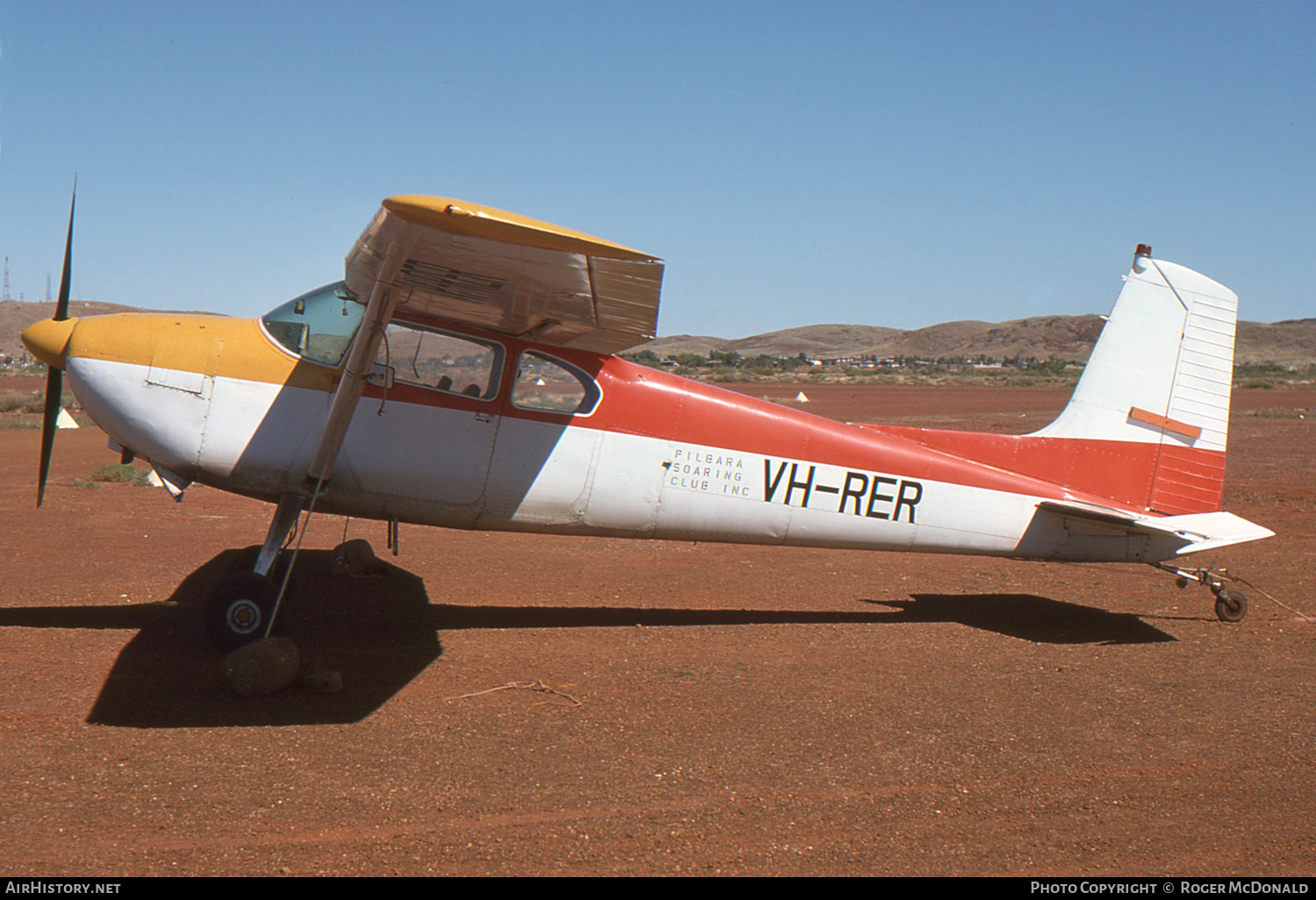 Aircraft Photo of VH-RER | Cessna 180 | Pilbara Soaring Club | AirHistory.net #57730