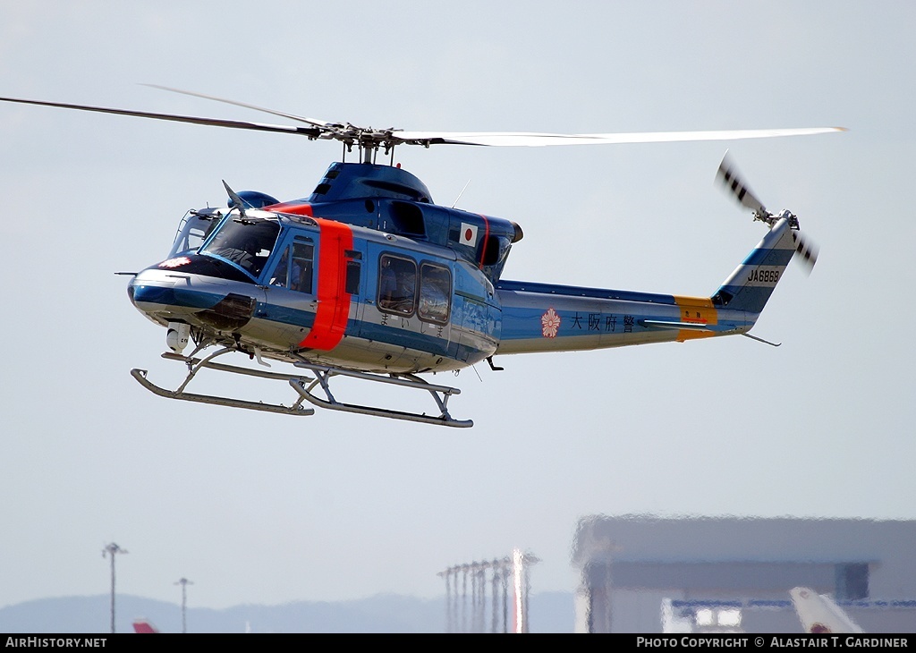 Aircraft Photo of JA6868 | Bell 412EP | Osaka Prefecture Police | AirHistory.net #57745