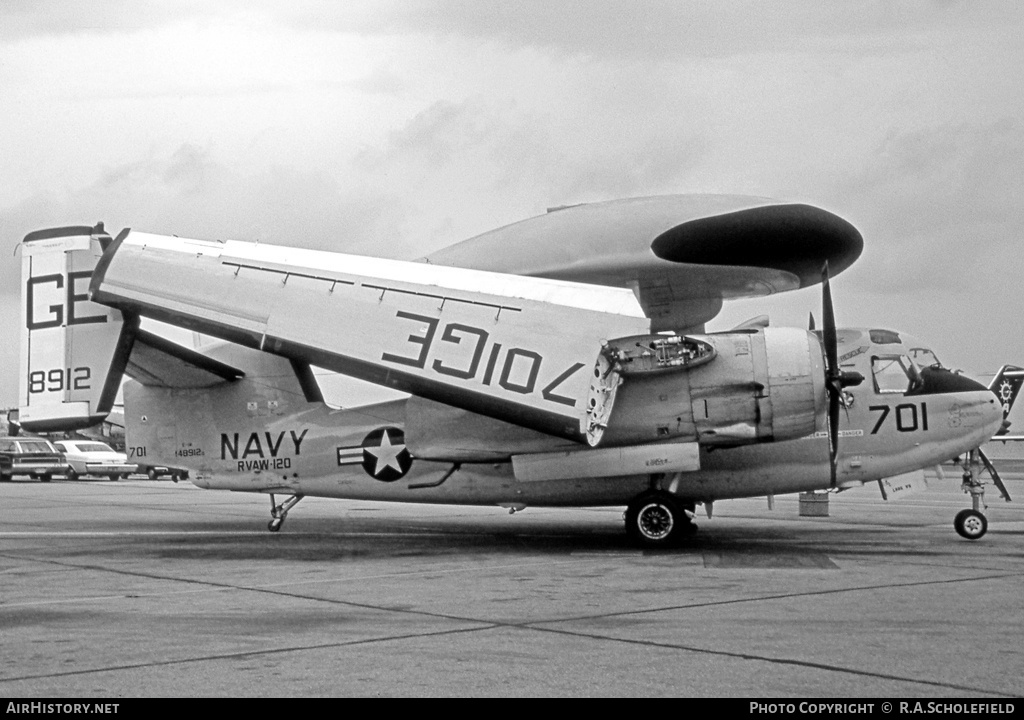 Aircraft Photo of 148912 | Grumman E-1B Tracer (G-117/WF-2) | USA - Navy | AirHistory.net #57778