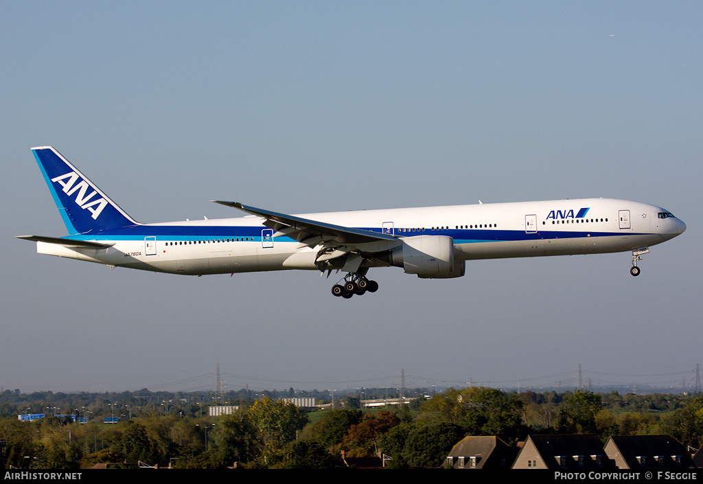 Aircraft Photo of JA780A | Boeing 777-381/ER | All Nippon Airways - ANA | AirHistory.net #57831