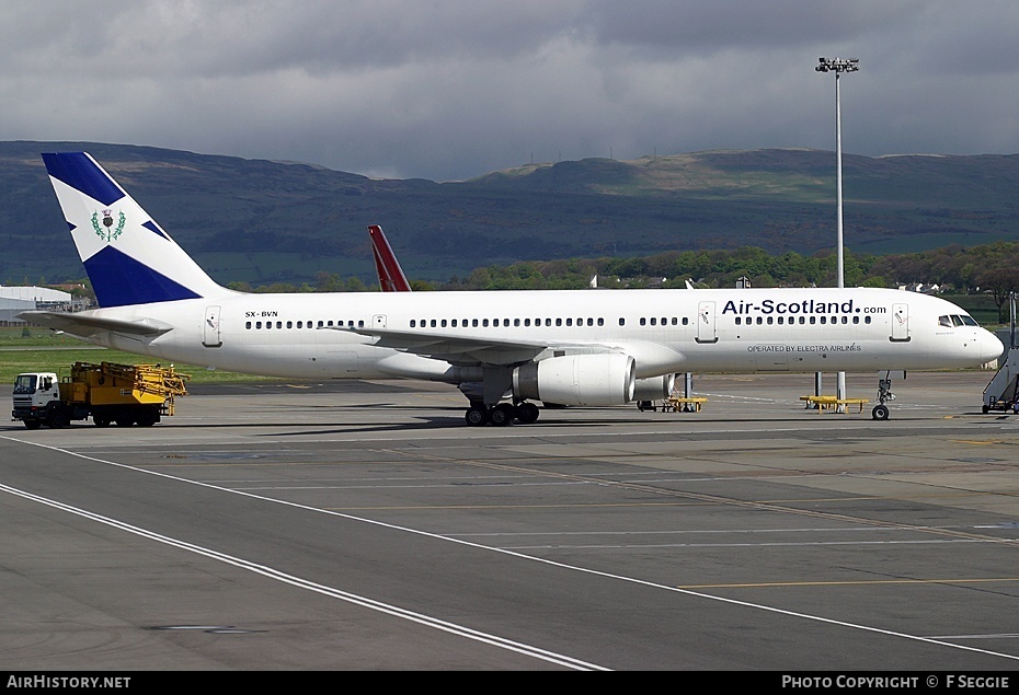 Aircraft Photo of SX-BVN | Boeing 757-2G5 | Air-Scotland | AirHistory.net #57841