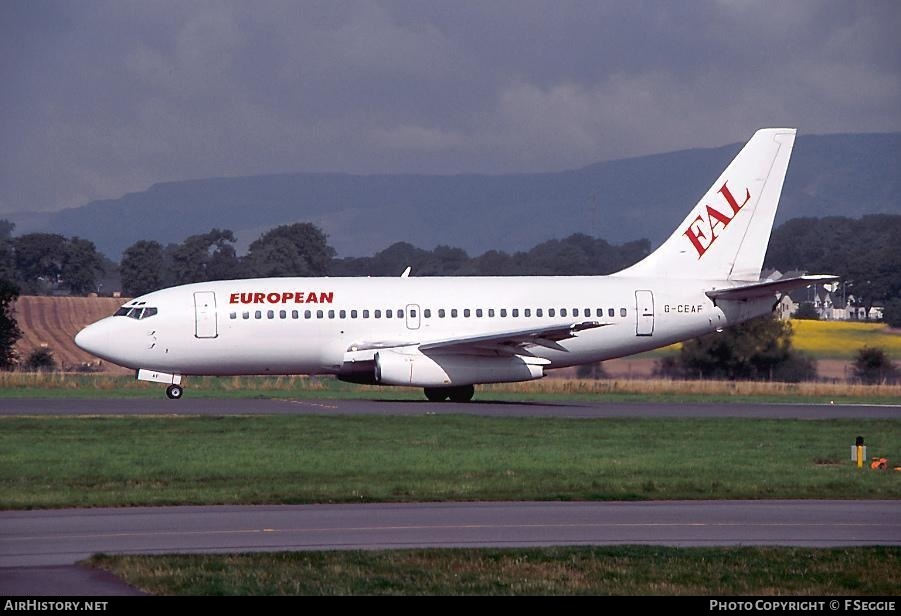 Aircraft Photo of G-CEAF | Boeing 737-229/Adv | European Aircharter - EAL/EAC | AirHistory.net #57865