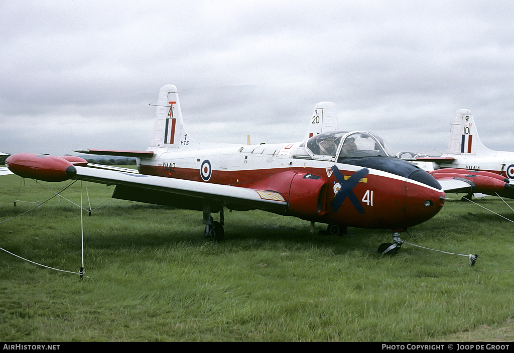 Aircraft Photo of XM412 | Hunting P.84 Jet Provost T3A | UK - Air Force | AirHistory.net #57906