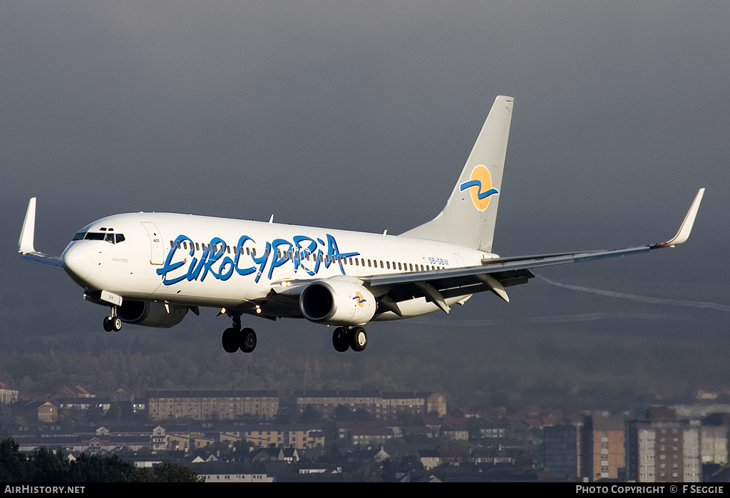 Aircraft Photo of 5B-DBW | Boeing 737-8Q8 | Eurocypria Airlines | AirHistory.net #57927