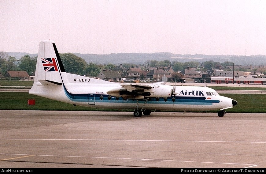 Aircraft Photo of G-BLFJ | Fokker F27-100 Friendship | Air UK | AirHistory.net #57952