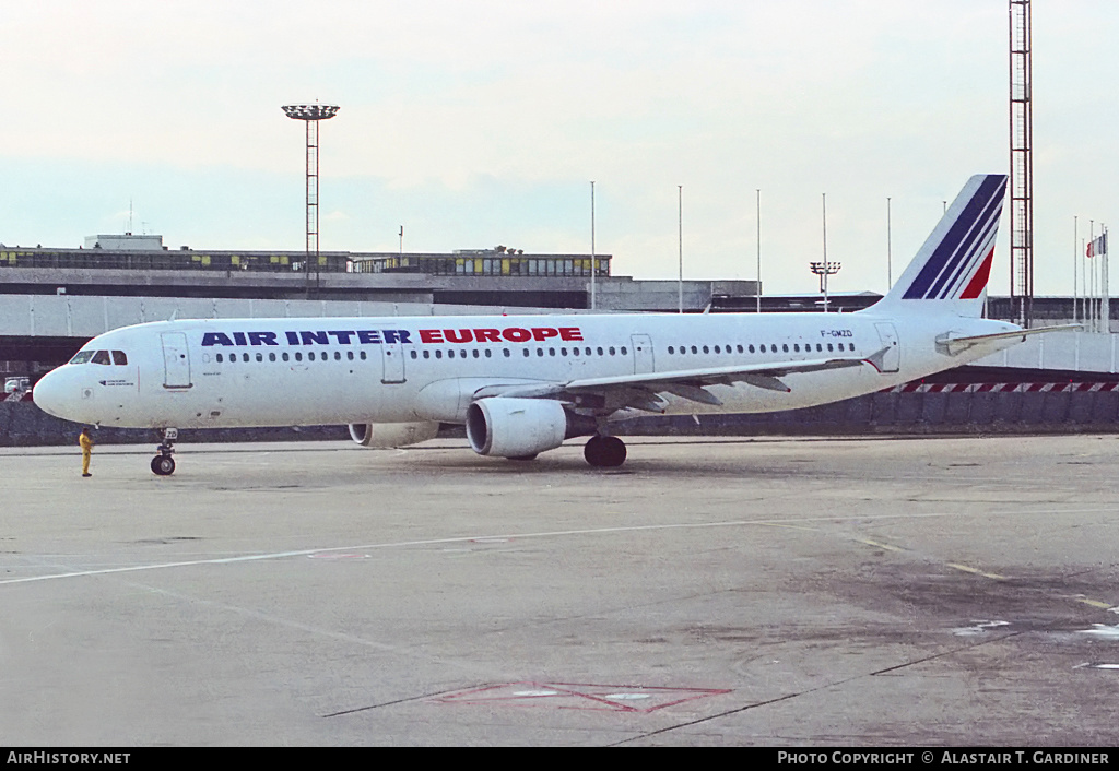Aircraft Photo of F-GMZD | Airbus A321-111 | Air Inter Europe | AirHistory.net #57987