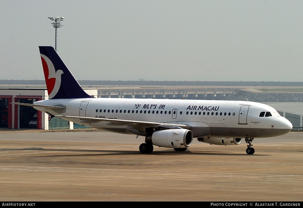 Aircraft Photo of B-MAL | Airbus A319-132 | Air Macau | AirHistory.net #58042