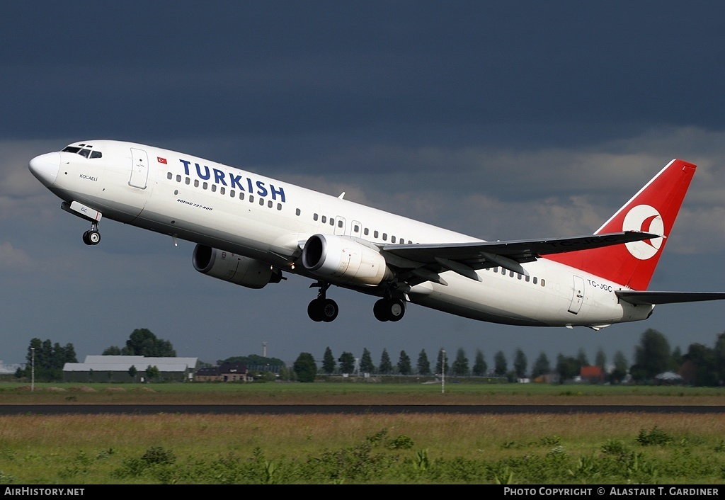 Aircraft Photo of TC-JGC | Boeing 737-8F2 | Turkish Airlines | AirHistory.net #58056