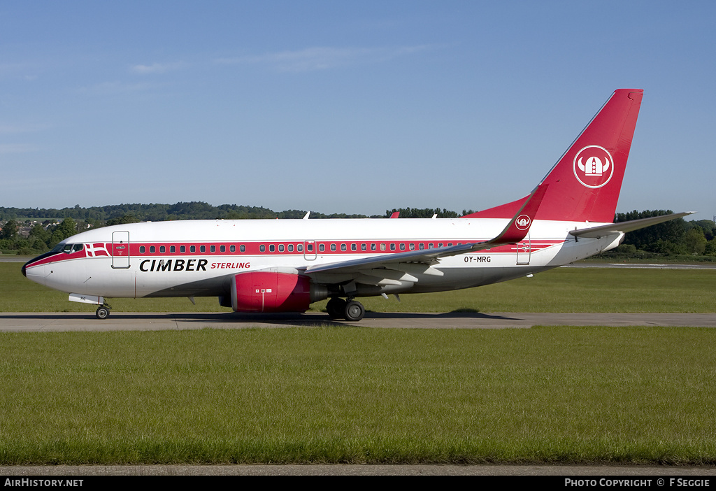 Aircraft Photo of OY-MRG | Boeing 737-7L9 | Cimber Sterling | AirHistory.net #58069