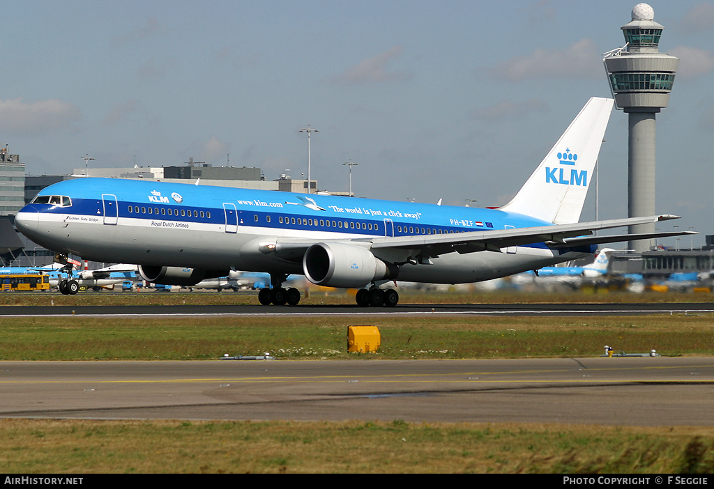 Aircraft Photo of PH-BZF | Boeing 767-306/ER | KLM - Royal Dutch Airlines | AirHistory.net #58091