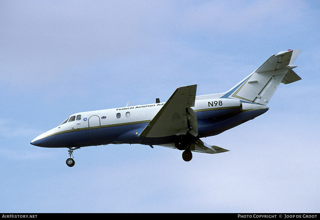Aircraft Photo of N98 | British Aerospace C-29A (BAe-125-800FI) | FAA - Federal Aviation Administration | AirHistory.net #58095