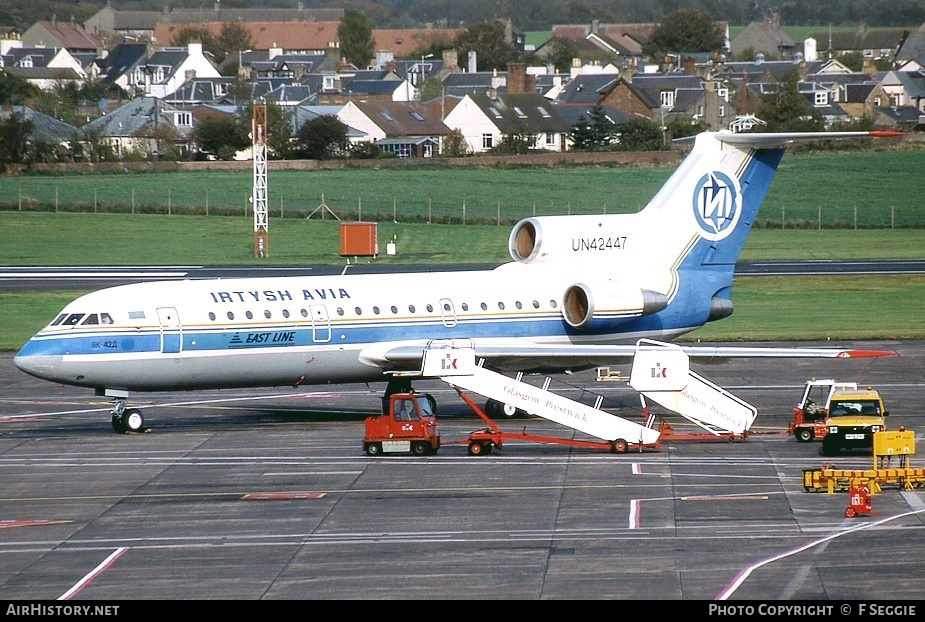 Aircraft Photo of UN-42447 | Yakovlev Yak-42D | Irtysh Avia | AirHistory.net #58097