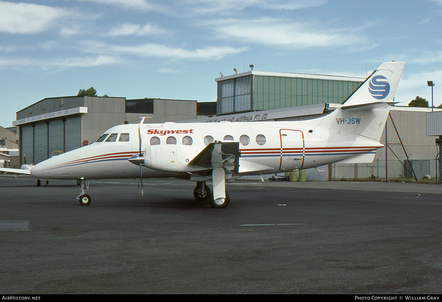 Aircraft Photo of VH-JSW | British Aerospace BAe-3107 Jetstream 31 | Skywest Airlines | AirHistory.net #58123