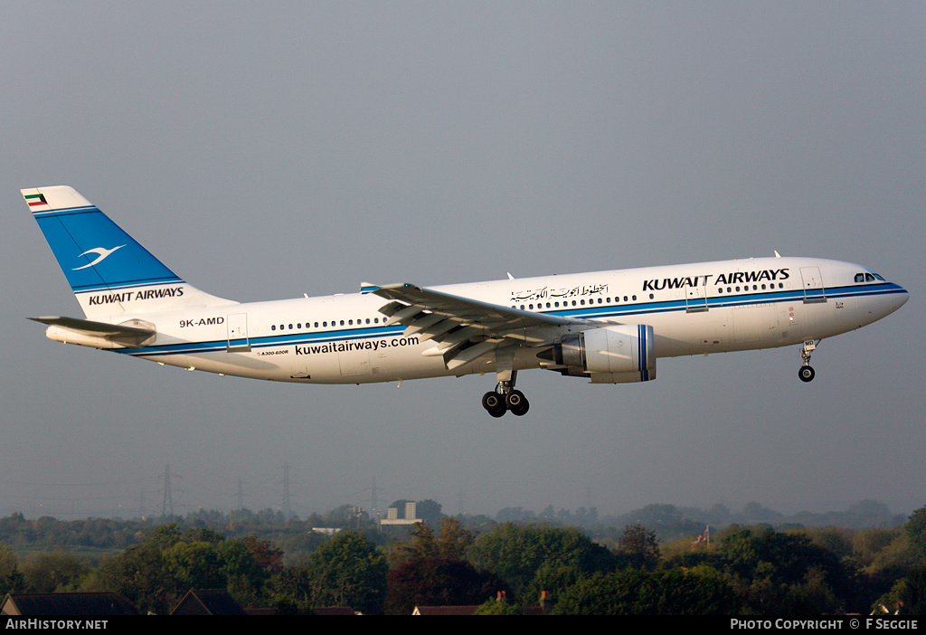 Aircraft Photo of 9K-AMD | Airbus A300B4-605R | Kuwait Airways | AirHistory.net #58150
