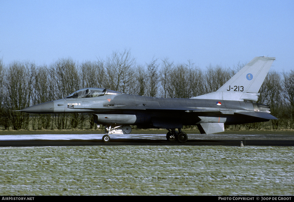 Aircraft Photo of J-213 | General Dynamics F-16A Fighting Falcon | Netherlands - Air Force | AirHistory.net #58164