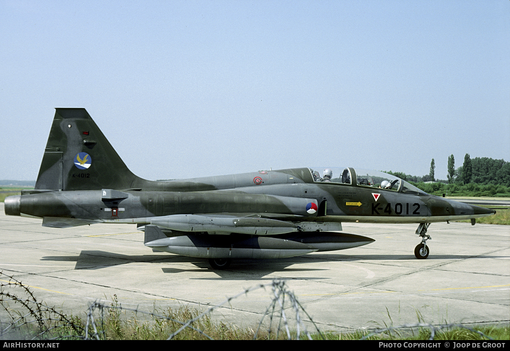 Aircraft Photo of K-4012 | Canadair NF-5B | Netherlands - Air Force | AirHistory.net #58213