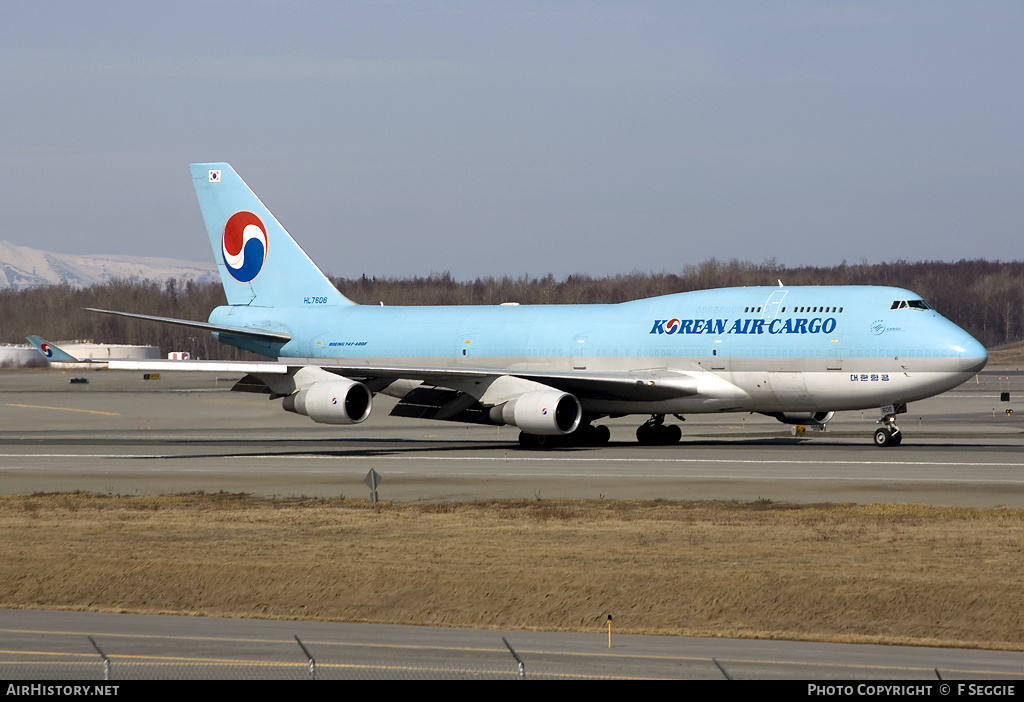Aircraft Photo of HL7606 | Boeing 747-4B5(BCF) | Korean Air Cargo | AirHistory.net #58221