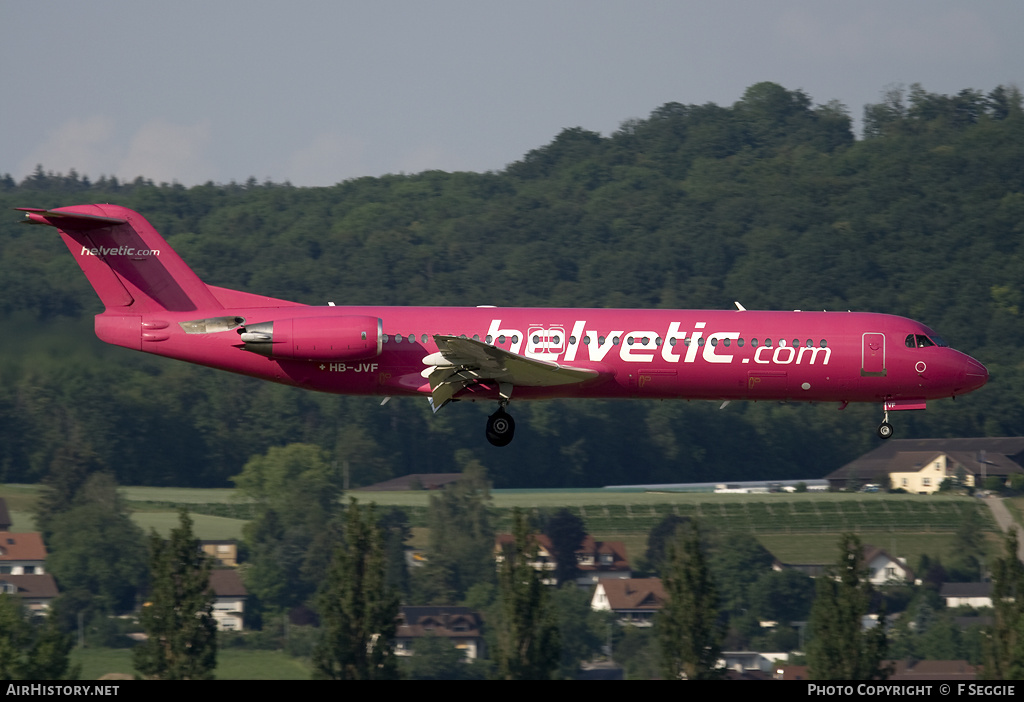 Aircraft Photo of HB-JVF | Fokker 100 (F28-0100) | Helvetic Airways | AirHistory.net #58223
