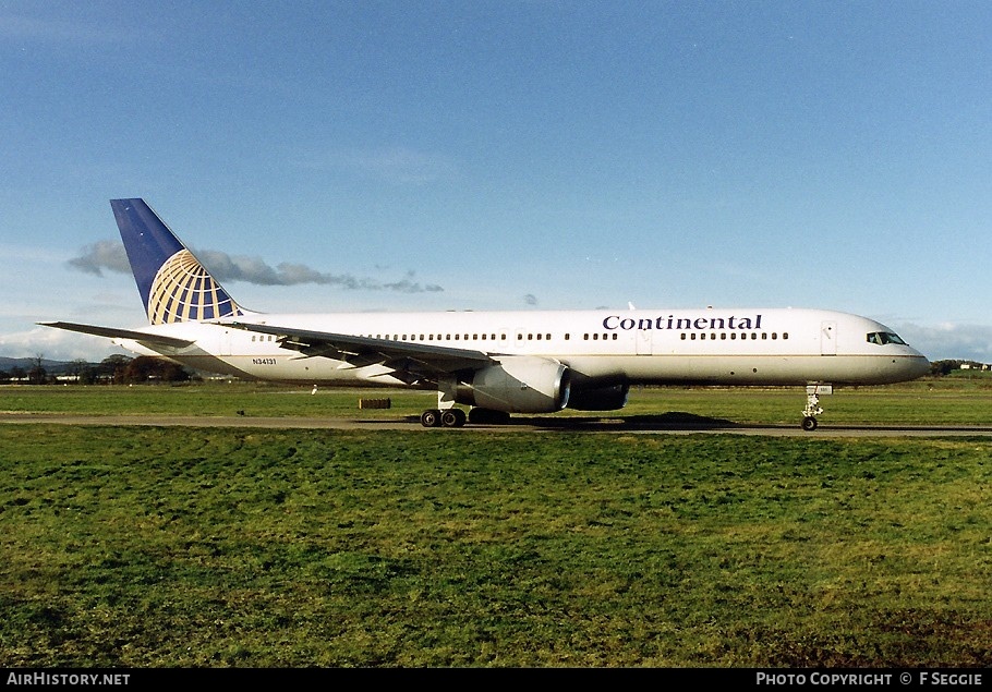 Aircraft Photo of N34131 | Boeing 757-224 | Continental Airlines | AirHistory.net #58234