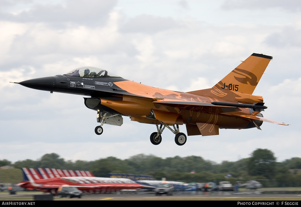Aircraft Photo of J-015 | General Dynamics F-16AM Fighting Falcon | Netherlands - Air Force | AirHistory.net #58250