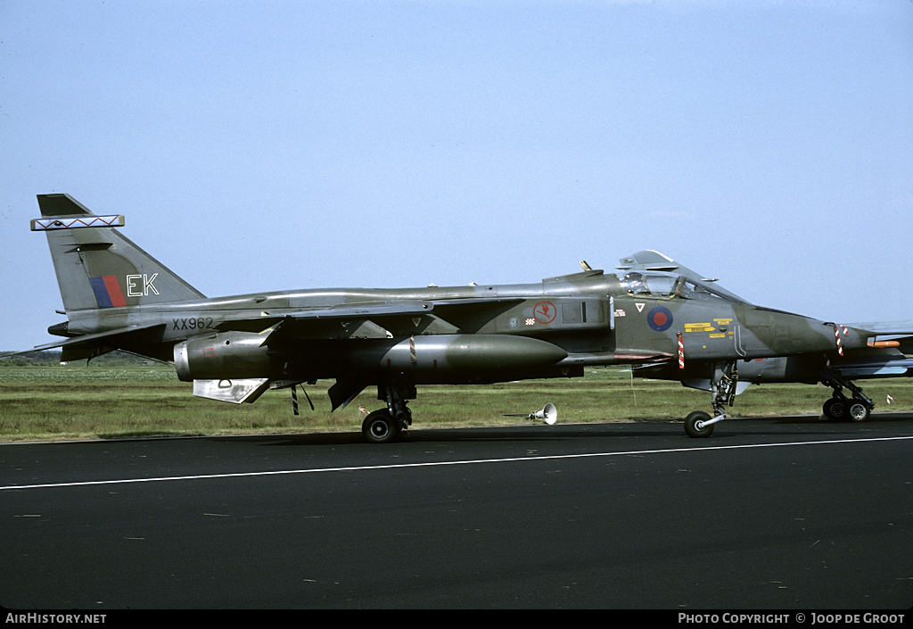 Aircraft Photo of XX962 | Sepecat Jaguar GR1B | UK - Air Force | AirHistory.net #58256