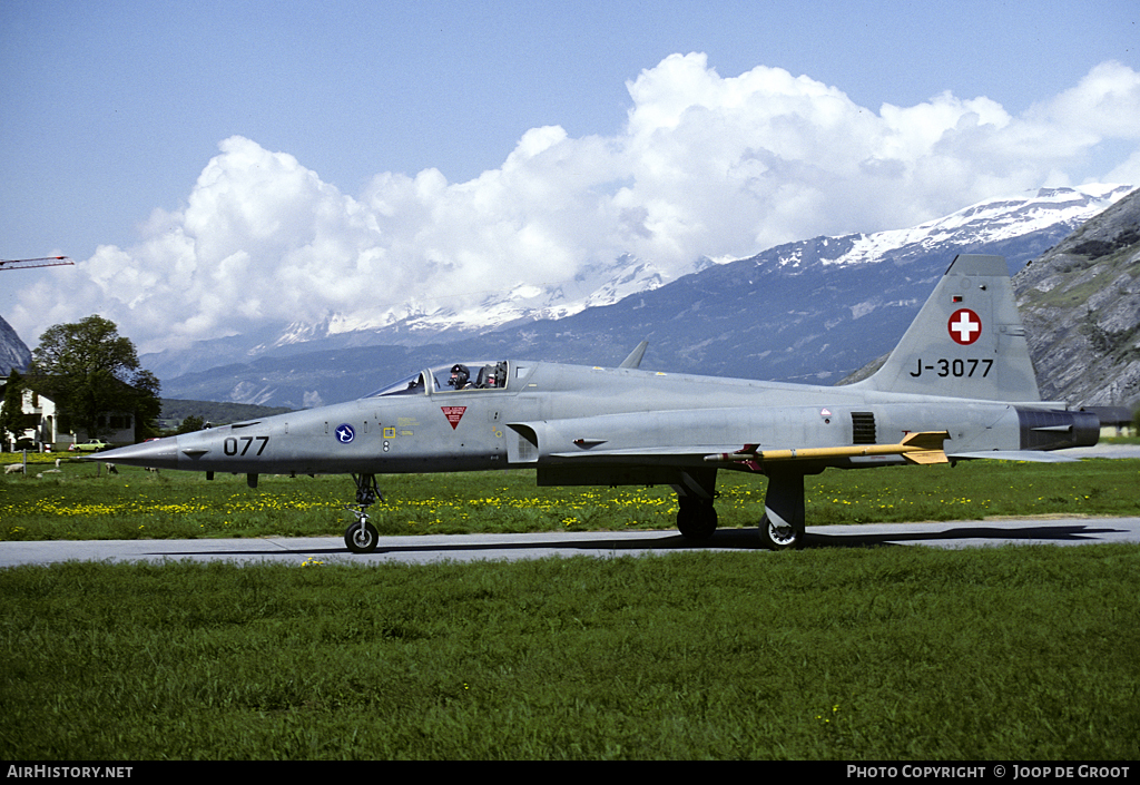 Aircraft Photo of J-3077 | Northrop F-5E Tiger II | Switzerland - Air Force | AirHistory.net #58289