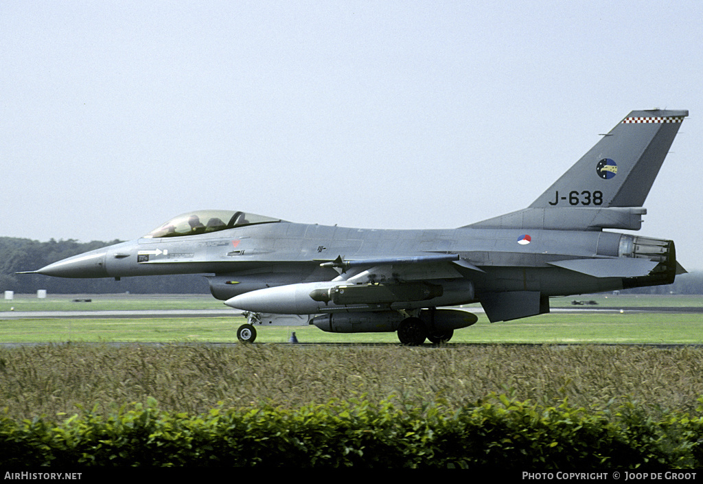 Aircraft Photo of J-638 | General Dynamics F-16AM Fighting Falcon | Netherlands - Air Force | AirHistory.net #58309