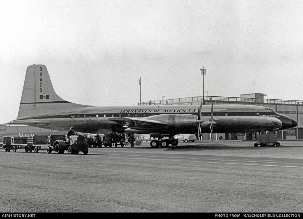 Aircraft Photo of XA-MED | Bristol 175 Britannia 302 | Aeronaves de México | AirHistory.net #58387