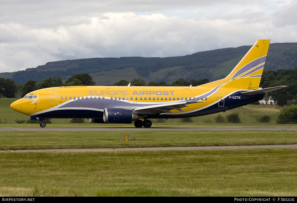 Aircraft Photo of F-GZTB | Boeing 737-33V(QC) | Europe Airpost | AirHistory.net #58427