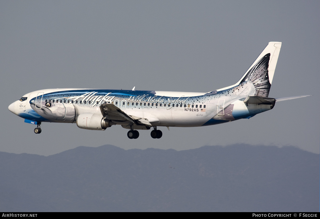 Aircraft Photo of N792AS | Boeing 737-490 | Alaska Airlines | AirHistory.net #58428