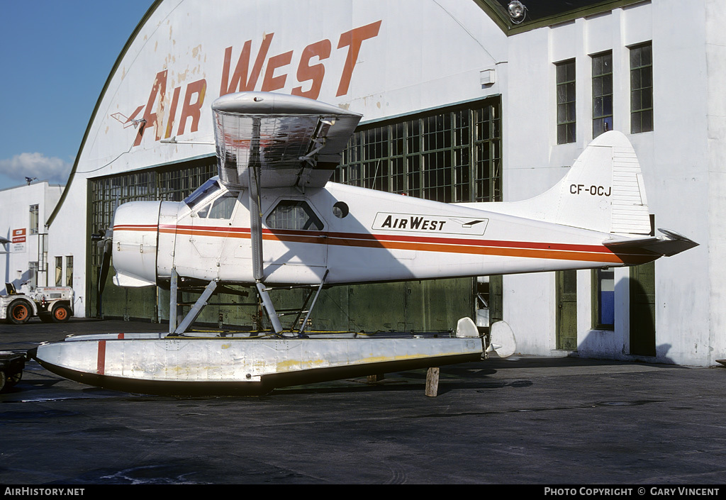 Aircraft Photo of CF-OCJ | De Havilland Canada DHC-2 Beaver Mk.1 | AirWest Airlines | AirHistory.net #58434
