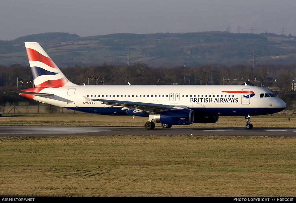 Aircraft Photo of G-EUYC | Airbus A320-232 | British Airways | AirHistory.net #58440