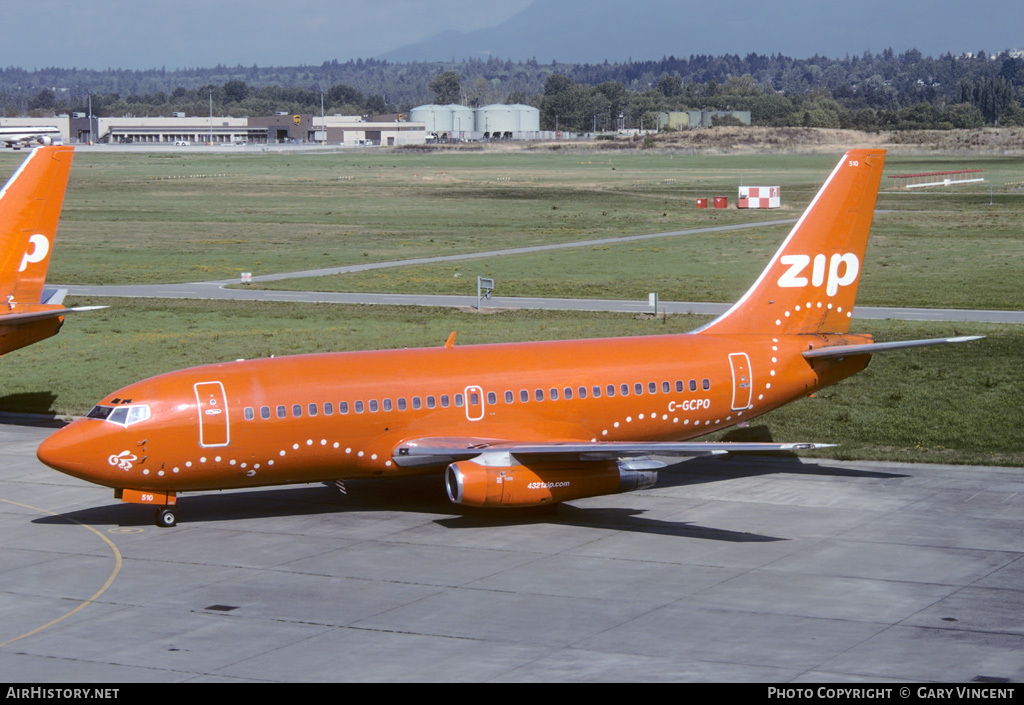 Aircraft Photo of C-GCPO | Boeing 737-217/Adv | Zip Air | AirHistory.net #58446
