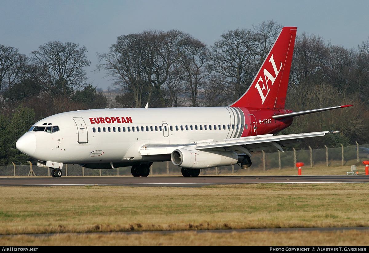 Aircraft Photo of G-CEAE | Boeing 737-229/Adv | European Aircharter - EAL/EAC | AirHistory.net #58453