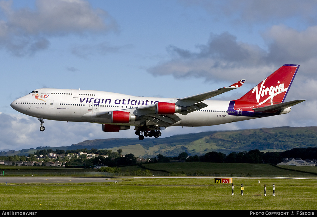 Aircraft Photo of G-VTOP | Boeing 747-4Q8 | Virgin Atlantic Airways | AirHistory.net #58474